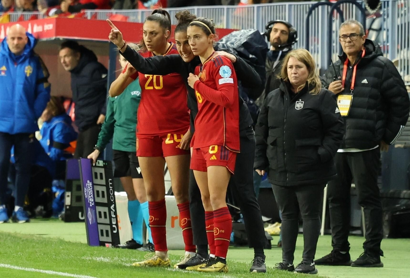 España-Suecia, en fotos