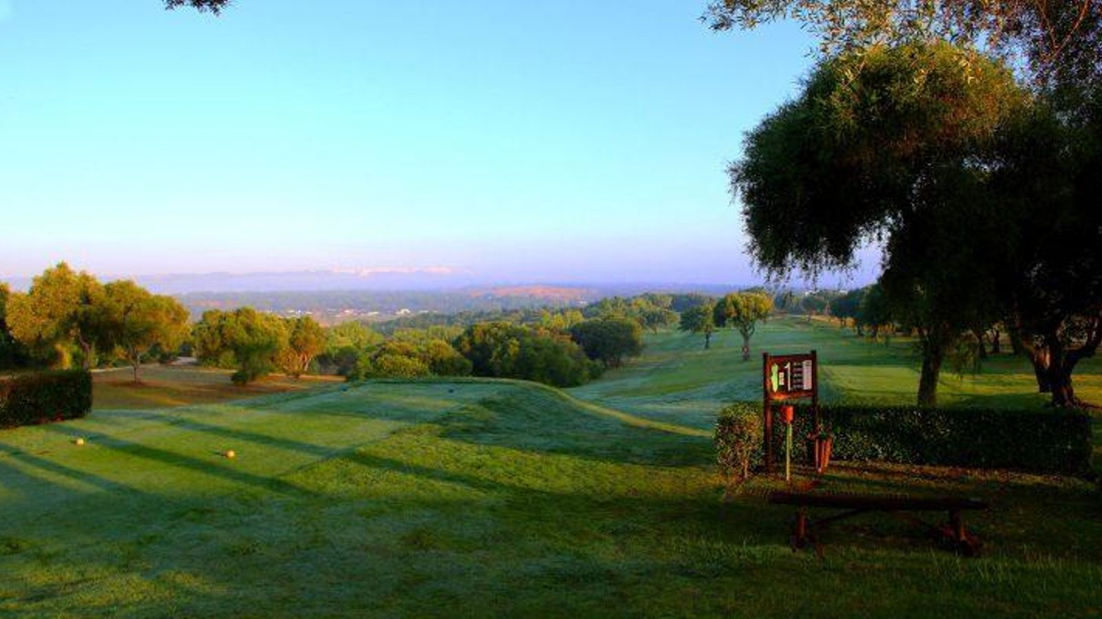 Una imagen del campo de golf.