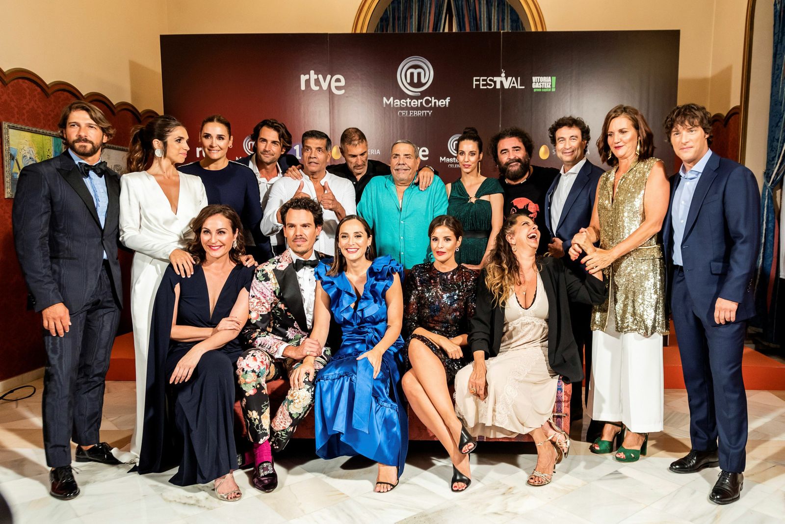 Elenco completo de Masterchef Celebrity durante el estreno en Vitoria