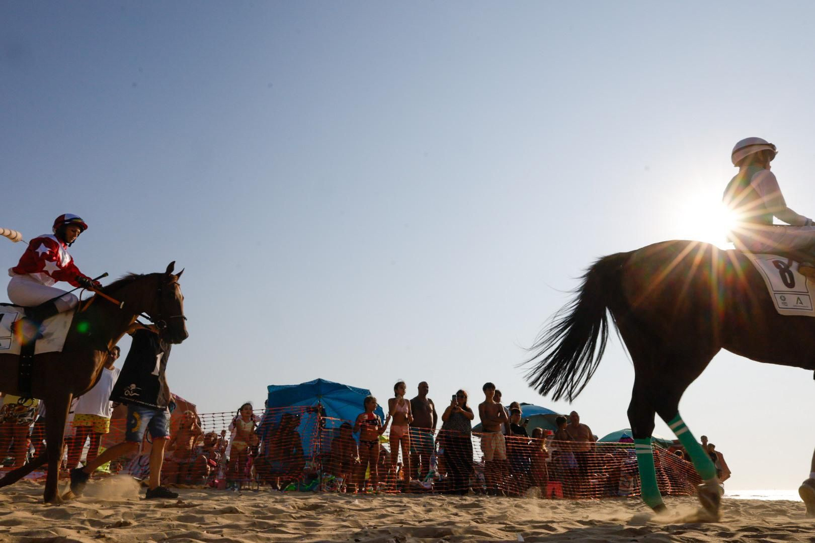 Imagen de la segunda jornada del ciclo final de las Carreras de Caballos de Sanlúcar 2025