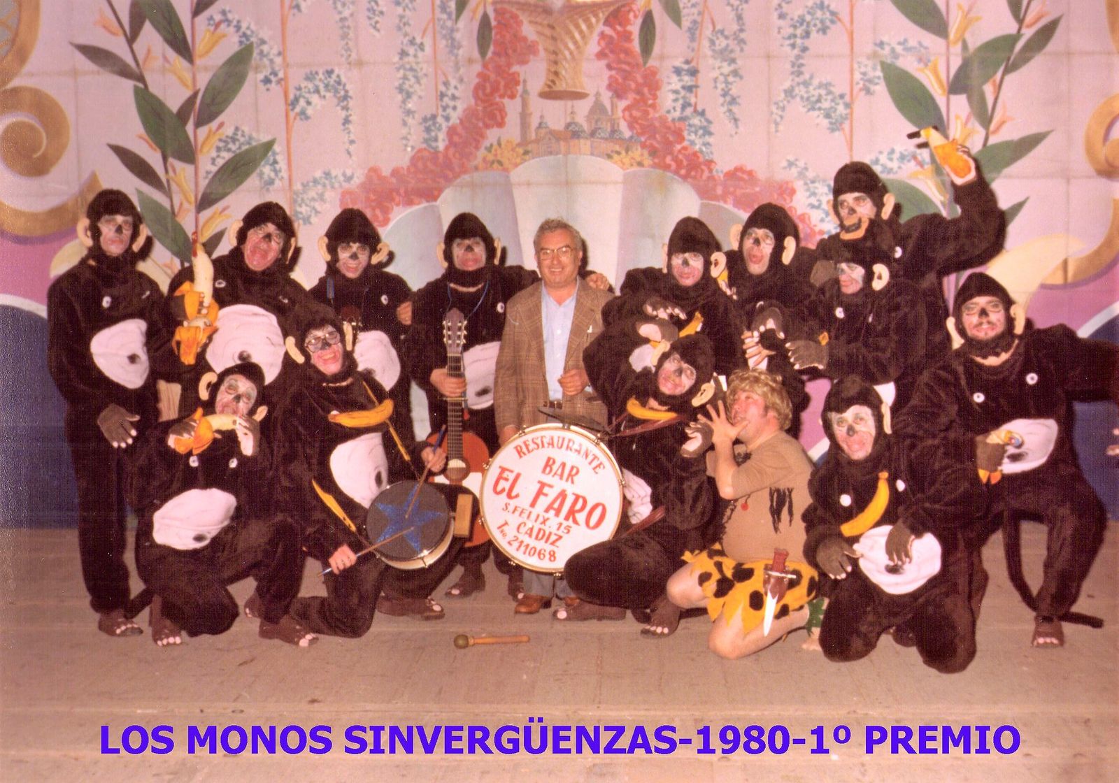 Chirigota 'Los monos sinvergüenzas', primer premio de 1980.