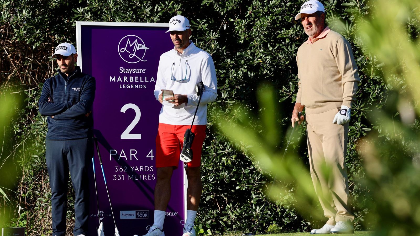 Álvaro Quirós (d), junto a Chema Olazábal