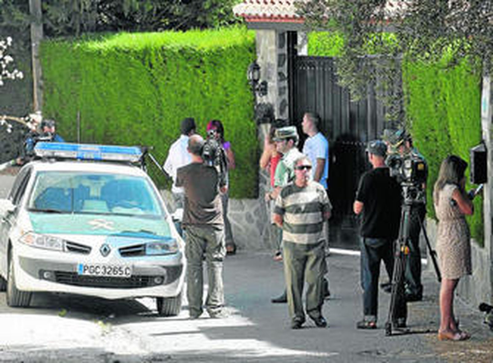 Inmediaciones del domicilio de la joven, en Otura.
