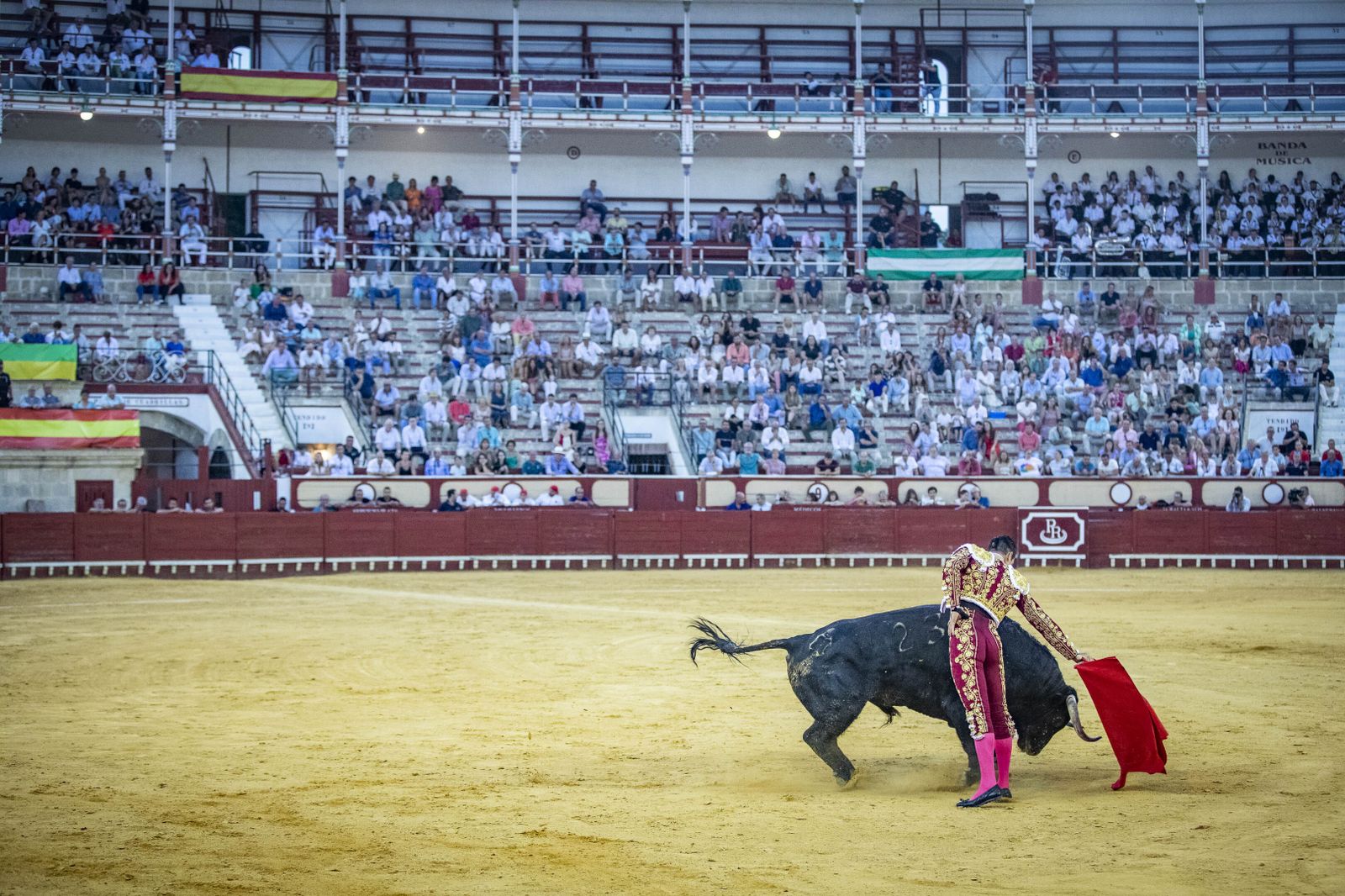 Daniel Crespo, Manzanares y Juan Ortega, en la plaza de toros de El Puerto