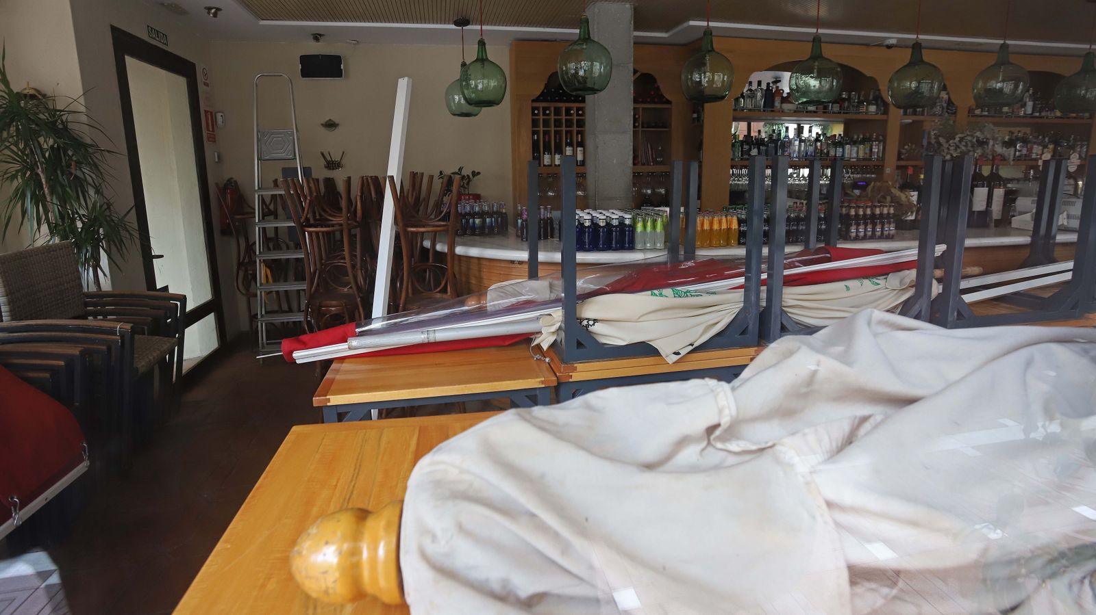 Fotos del primer día de alerta 4 grado 2 en La Línea