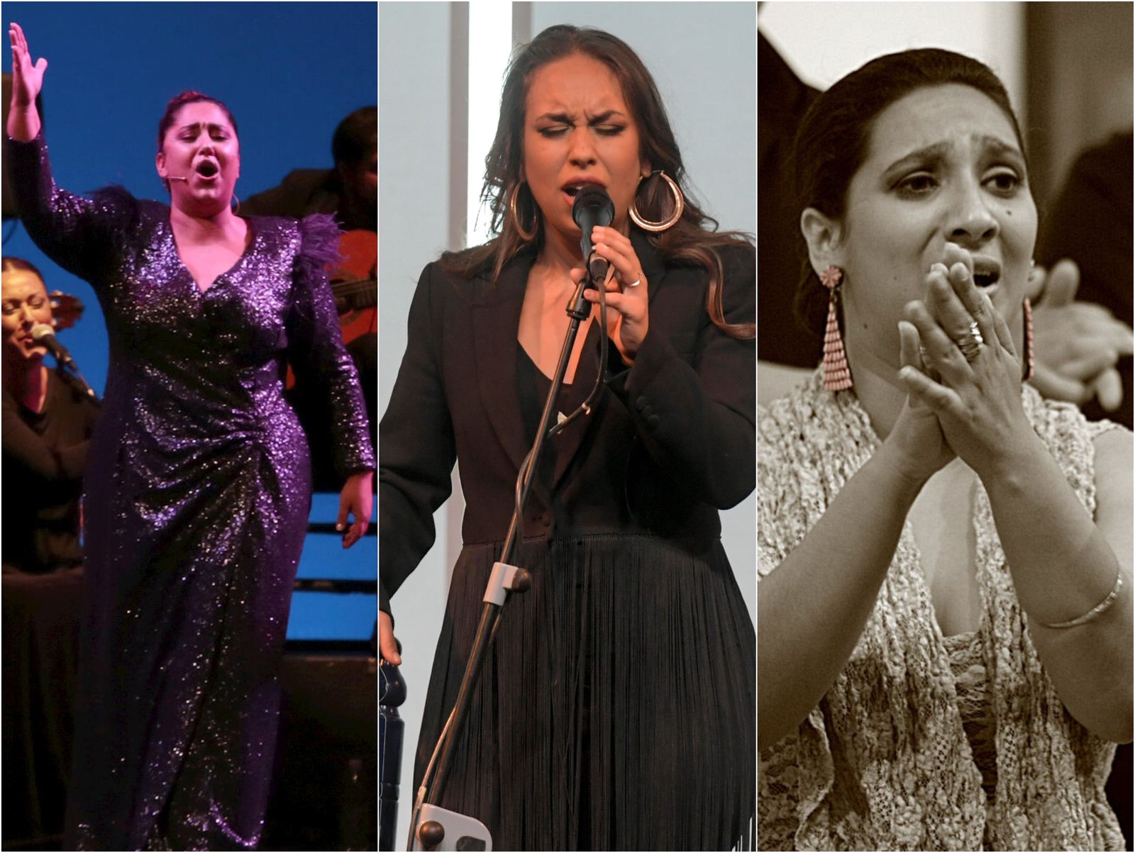 Felipa del Moreno, María Terremoto y Anabel Valencia.