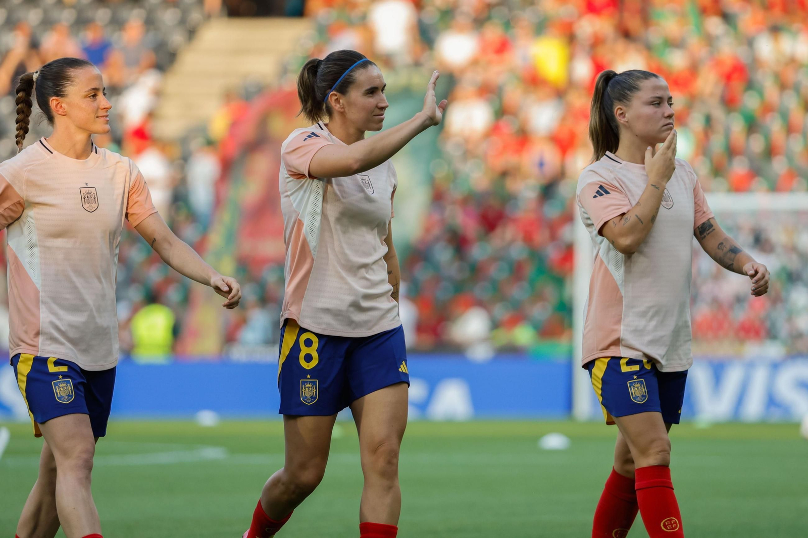 Las fotos del España - Portugal en la Eurocopa femenina