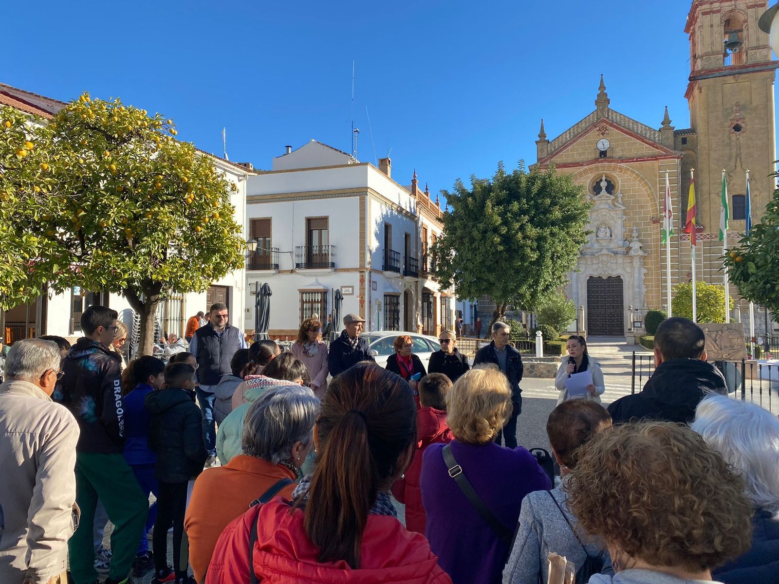 Acto contra la violencia de género en Algodonales.