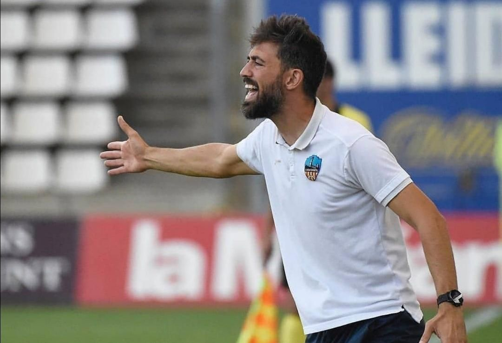 Molo, entrenador del Lleida.