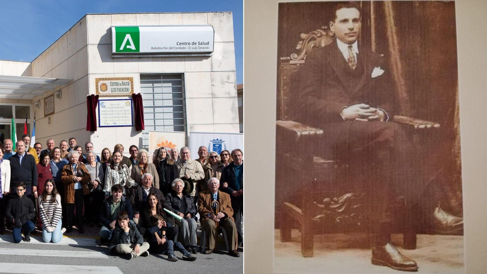 Homenaje al médico en el centro de salud de Bollullos.