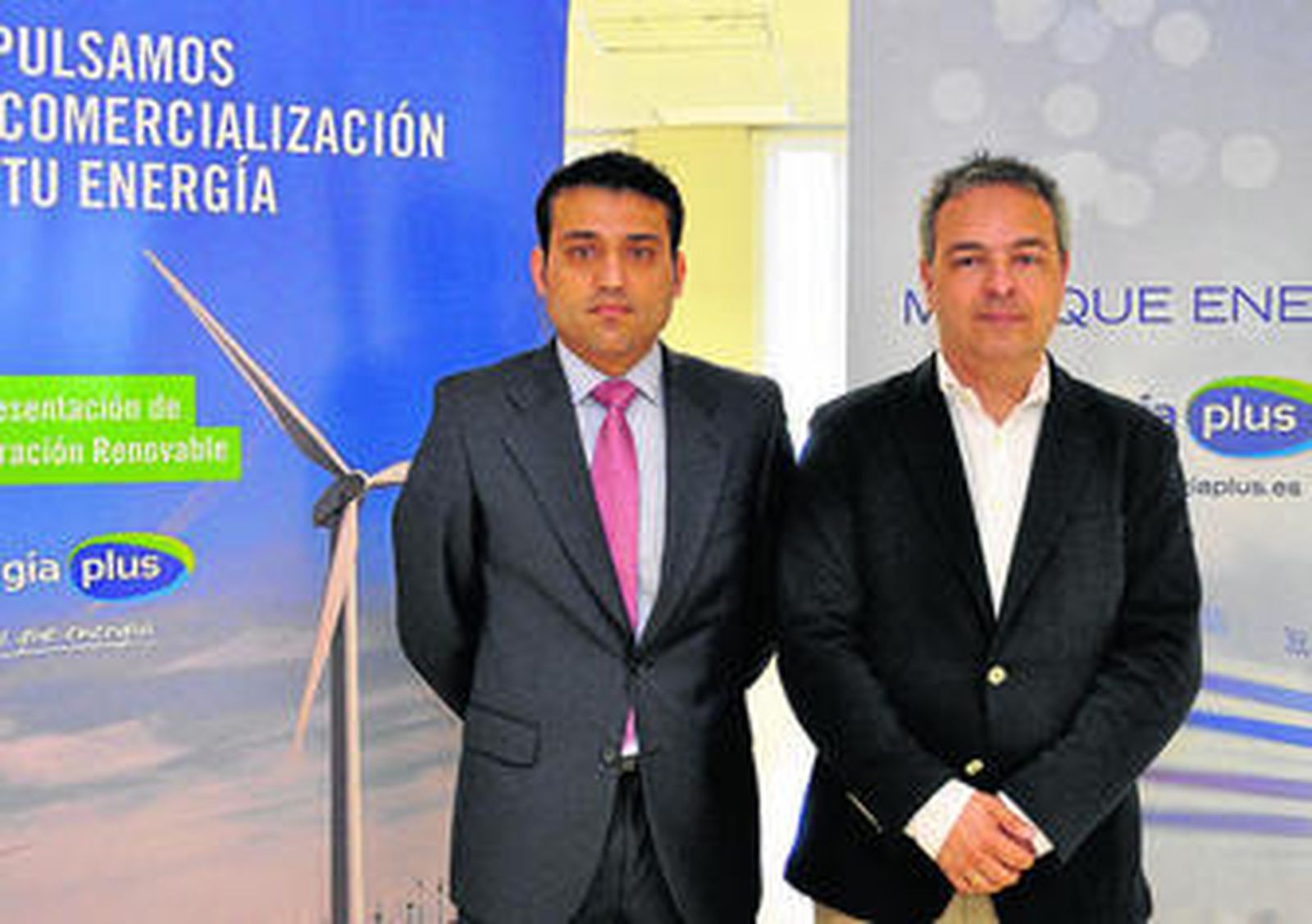 Sergio Martín, fundador y consejero delegado de Energía Plus, y Manuel Raigada, director de Operaciones.