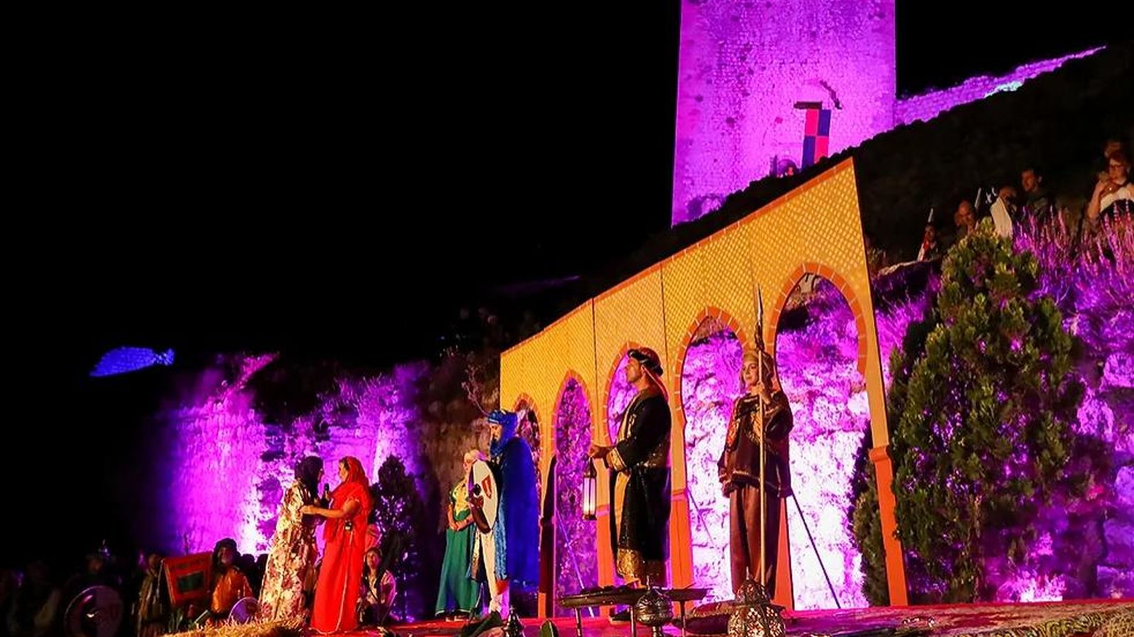 Imagen de uno de los momentos de la recreación de las Jornadas Escocesas en Teba, en una edición pasada.