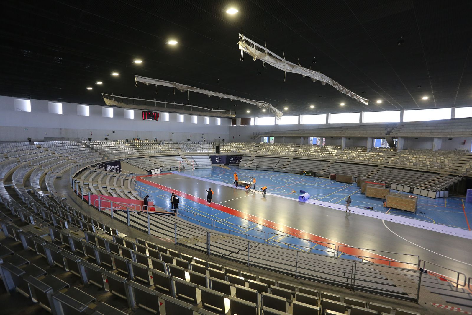 Todo preparado para la Supercopa de España de Futsal en el Palacio de deportes de Jerez