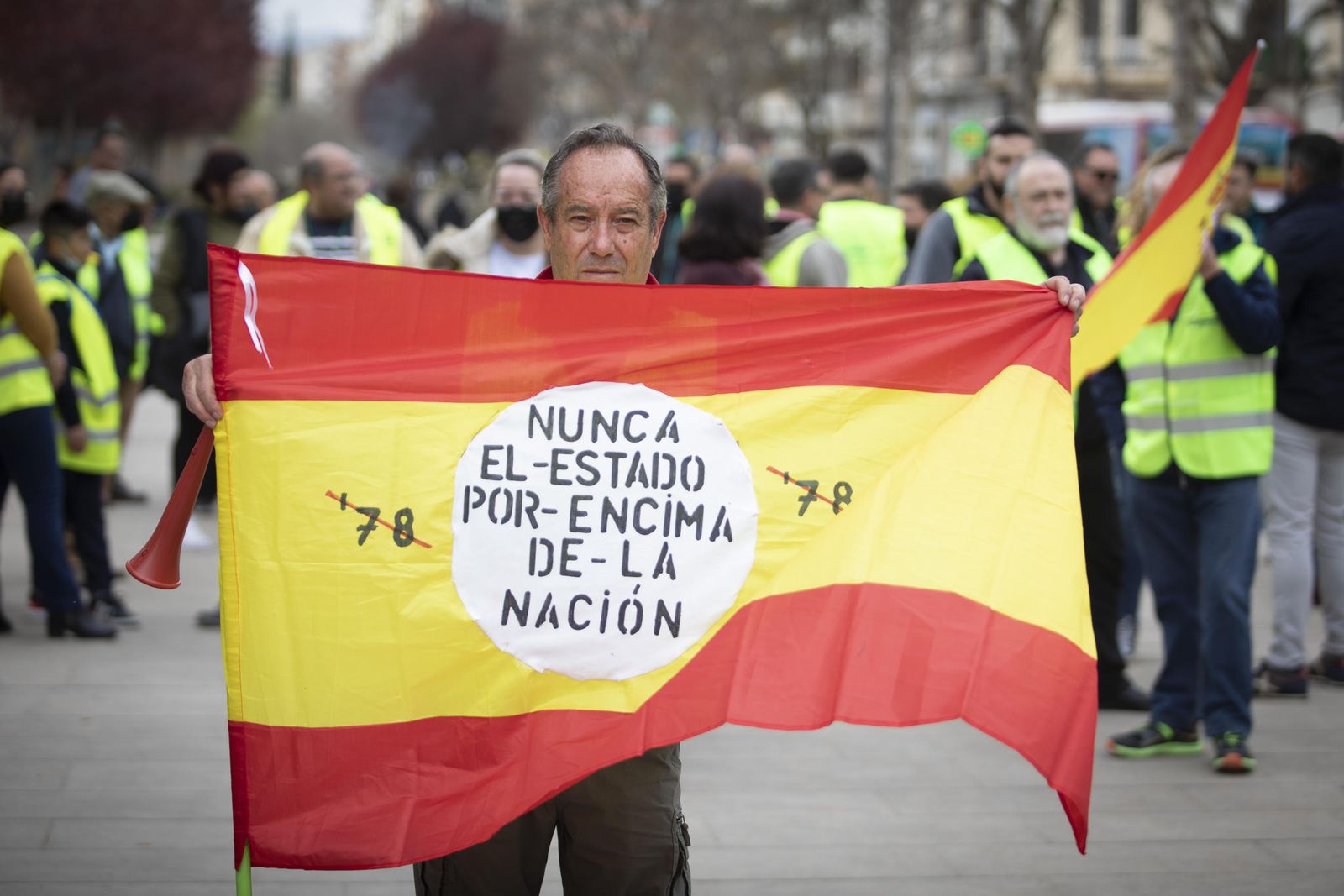 Así ha sido la huelga de los transportistas en Granada, en imágenes