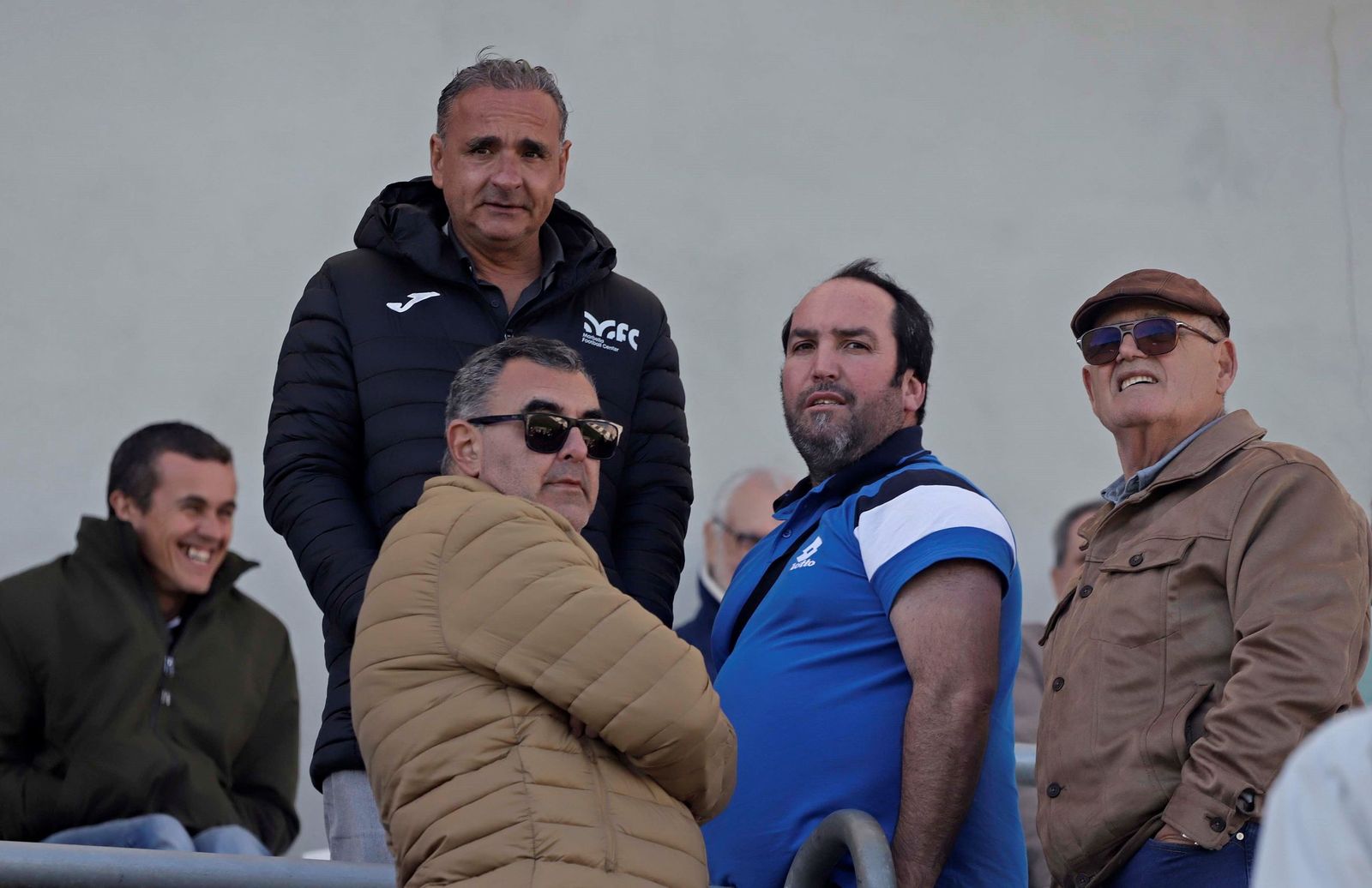 El presidente de la Real Balompédica, Andrés Roldán, el domingo en el Ciudad de La Línea