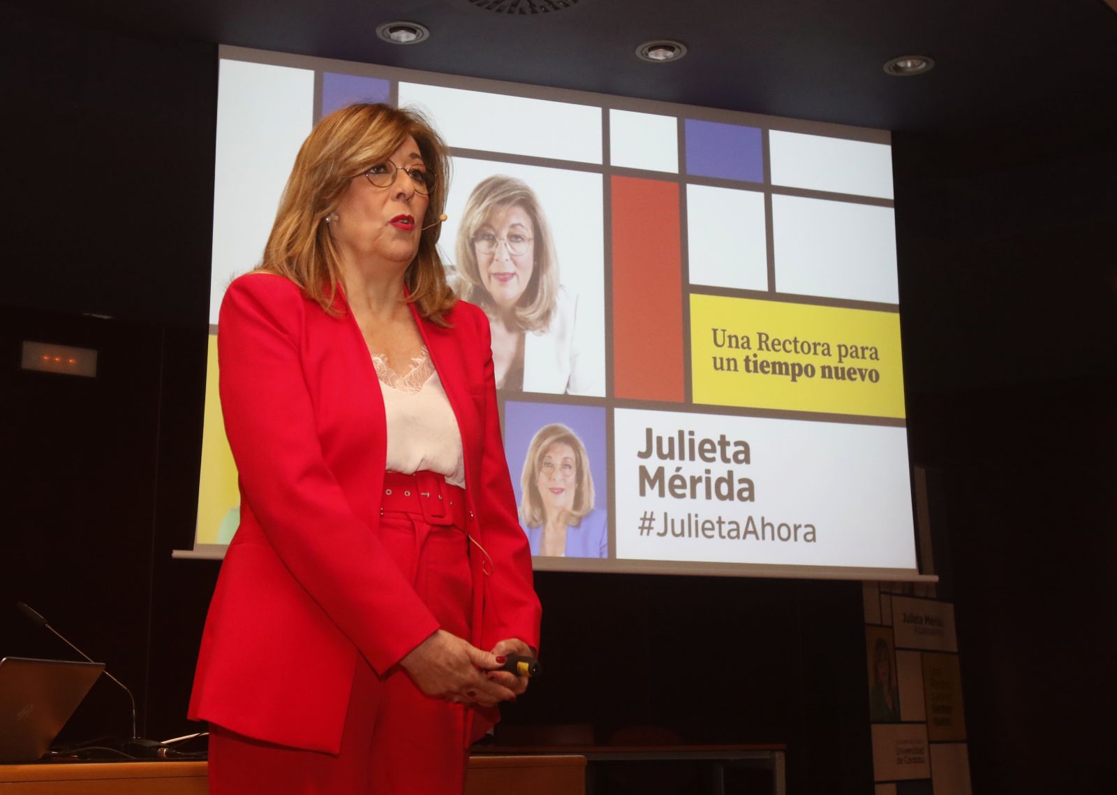 Un momento de la intervención de Julieta Mérida.