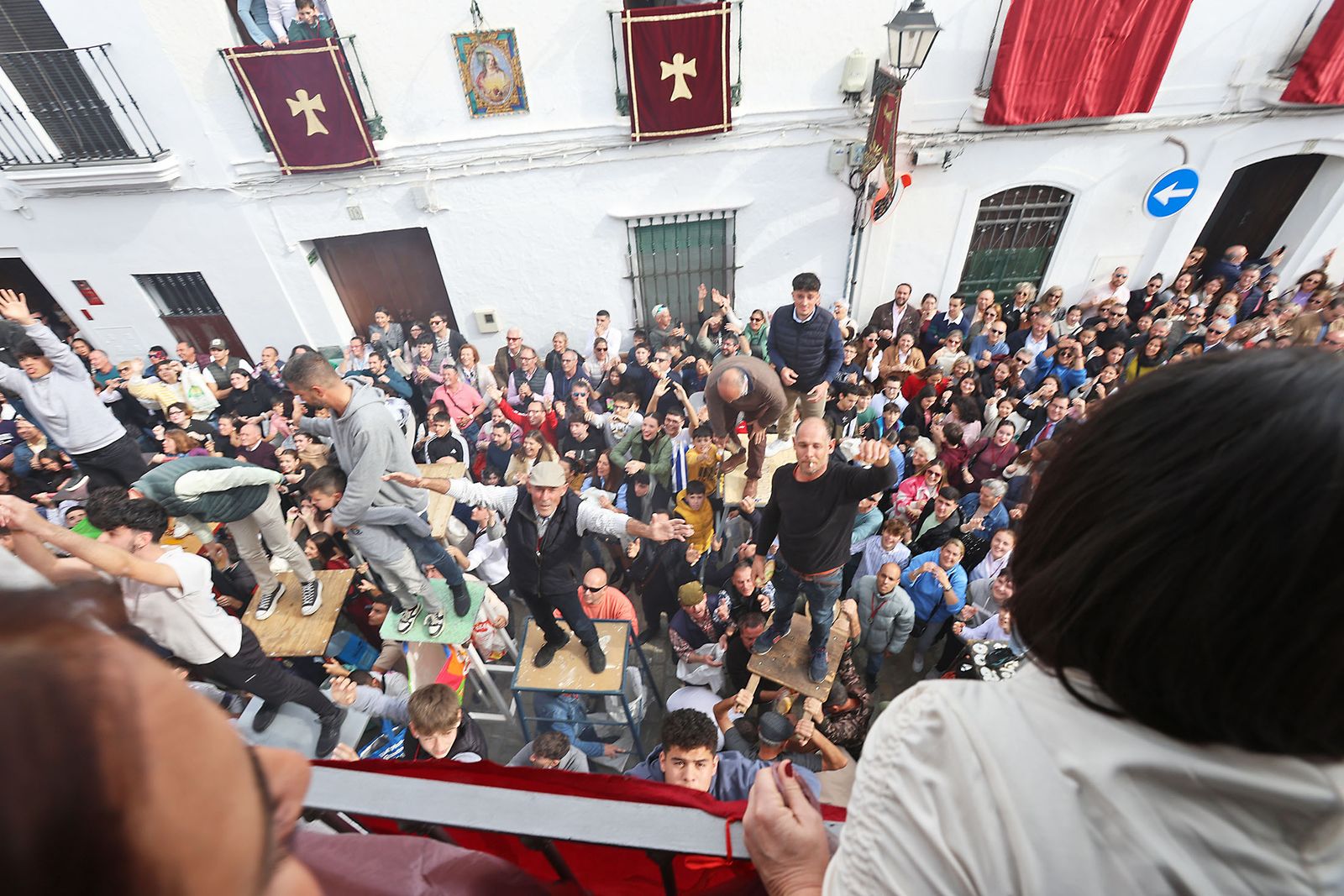 Imágenes de las tiradas de San Antonio Abad en Trigueros