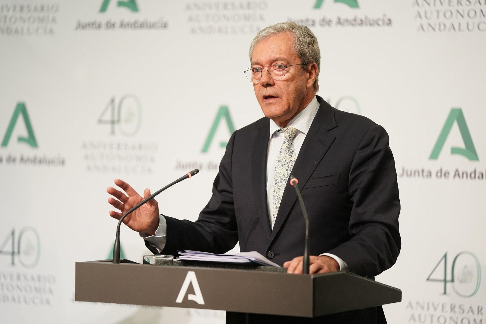 El consejero de Economía, Conocimiento, Empresas y Universidad, Rogelio Velasco.