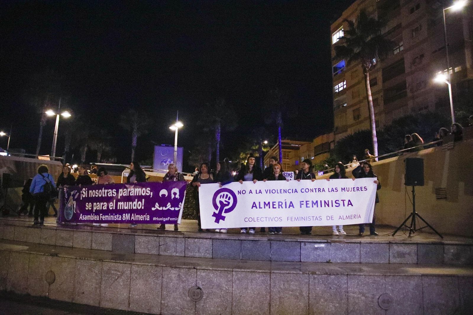 Las imágenes de la manifestación realizada por Asamblea Feminista 8M en Almería