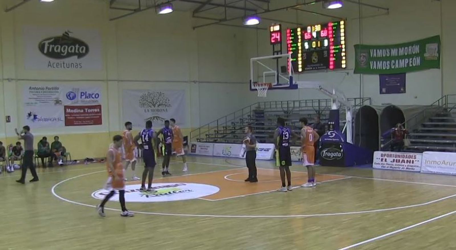 Captura de un tiro libre lanzado por Udea en Morón.