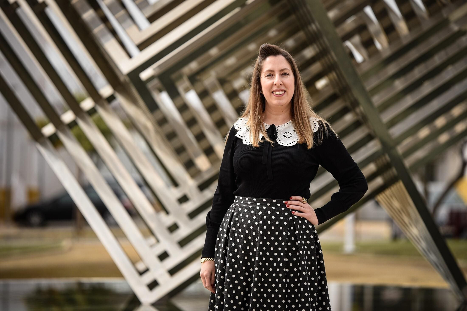 La Deborah García Bello en el Día de la Industria de la Aiqbe.