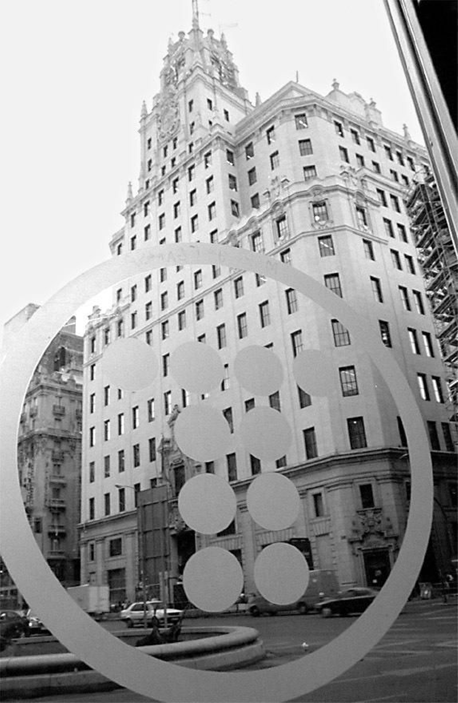 Imagen del edificio central de  Telefónica en Madrid.