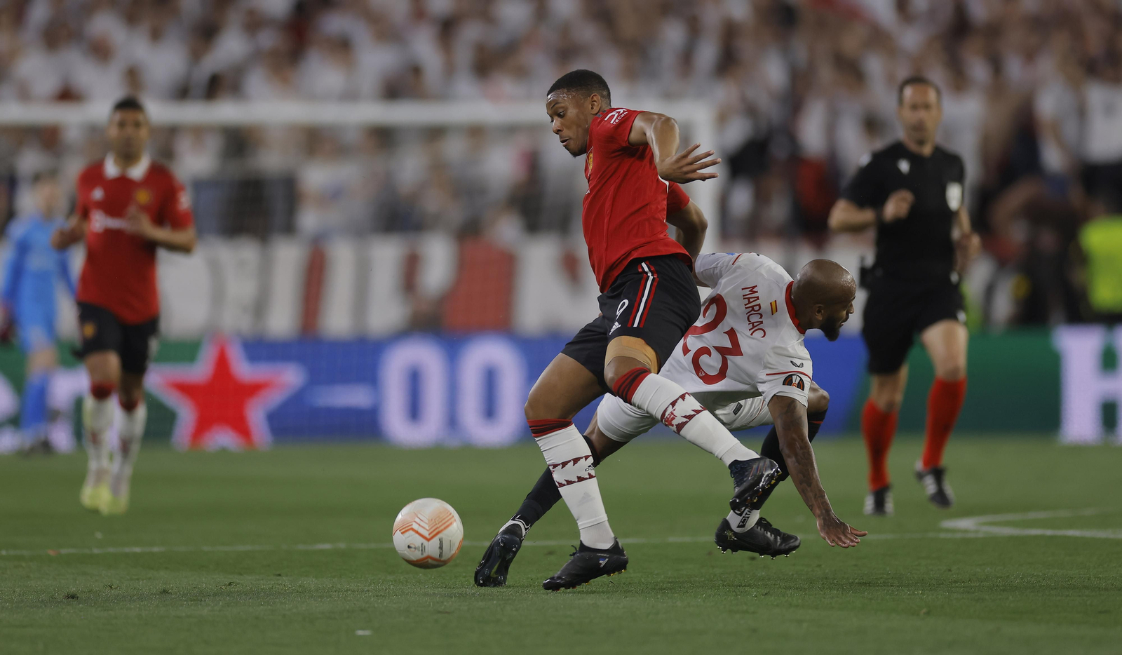 Las fotos del Sevilla-Manchester