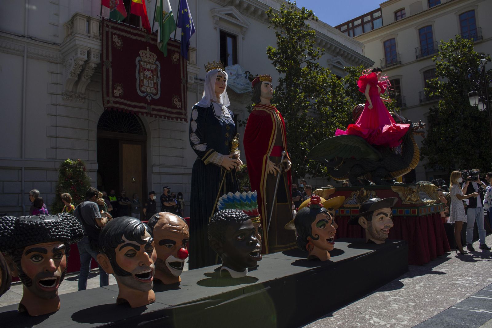 Fotos: así luce la Tarasca este 2021 en la Plaza del Carmen