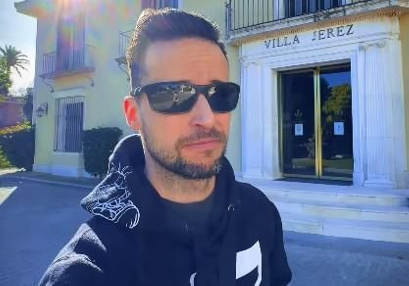 Raúl López, en el Hotel Villa Jerez, donde se alojó para disfrutar de la Zambomba de Jerez.