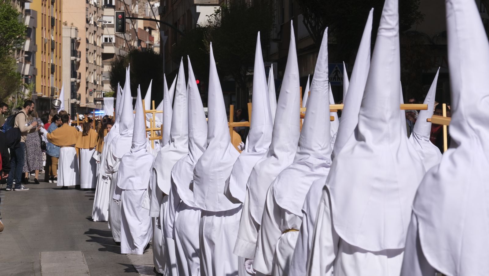 Procesión de Jesucristo Resucitado en Almería, en imágenes