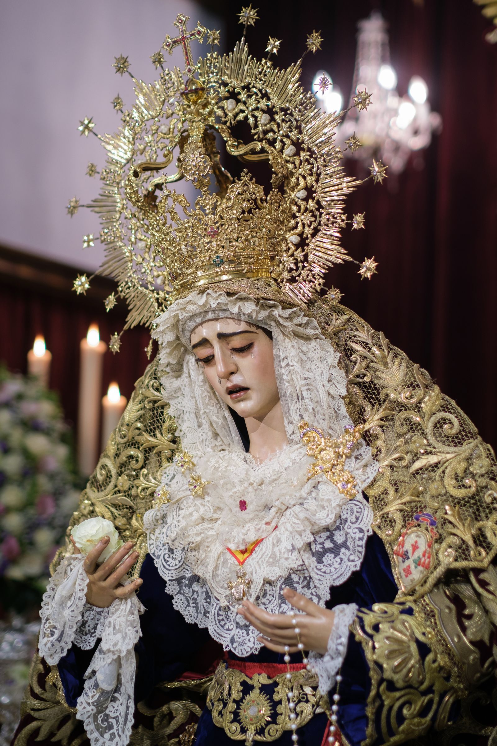 Las imágenes de la veneración a la Virgen de la Encarnación de San Benito