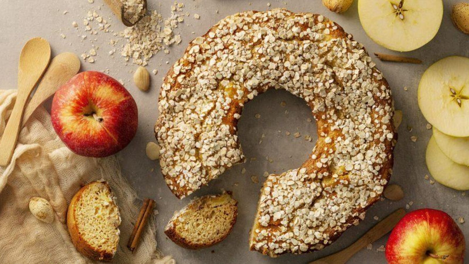 Bizcocho de manzana.