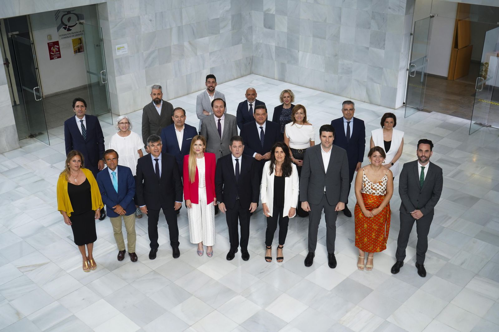 Imagen de archivo del equipo directivo de la Confederación Granadina de Empresarios