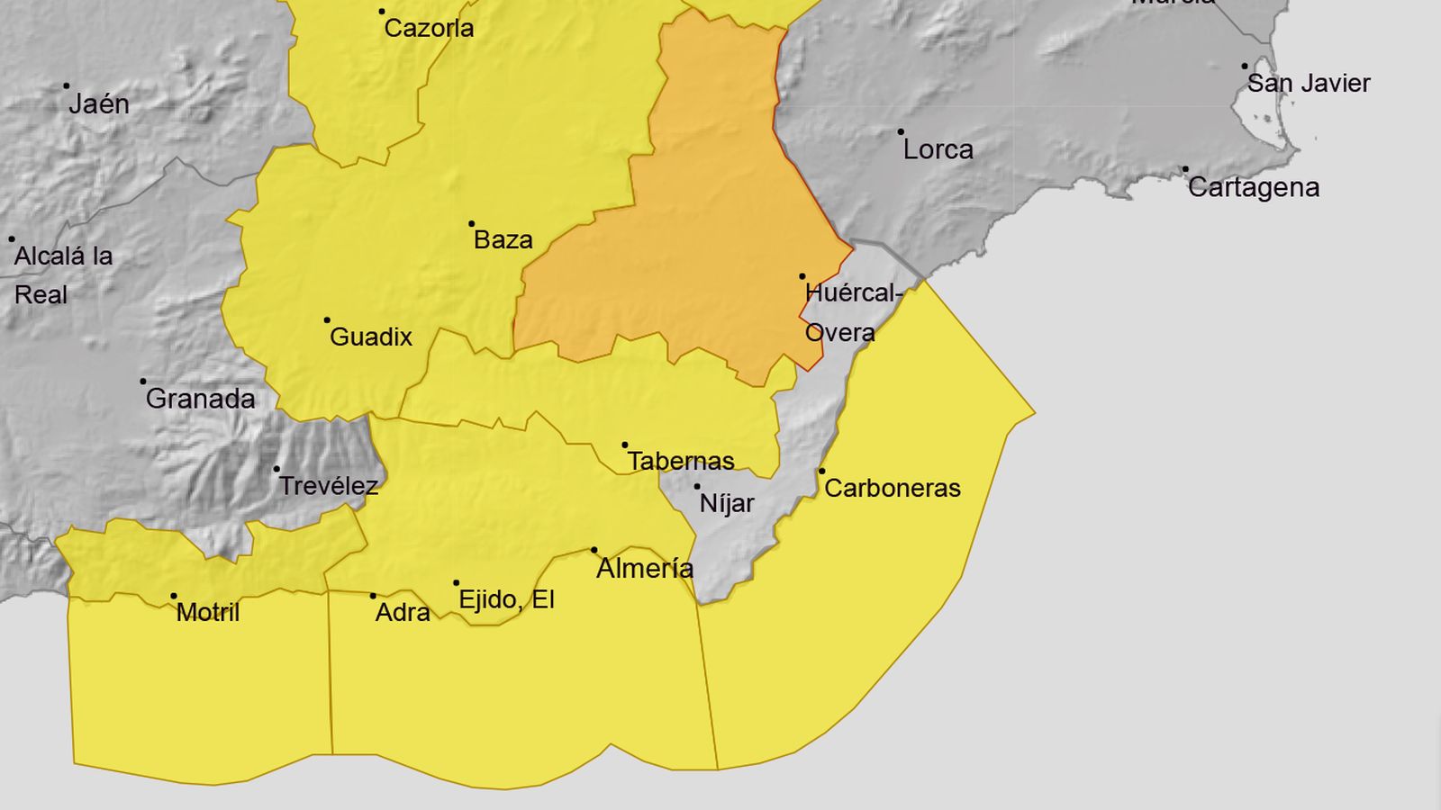 Alertas por viento previstas para el martes 10 de febrero.