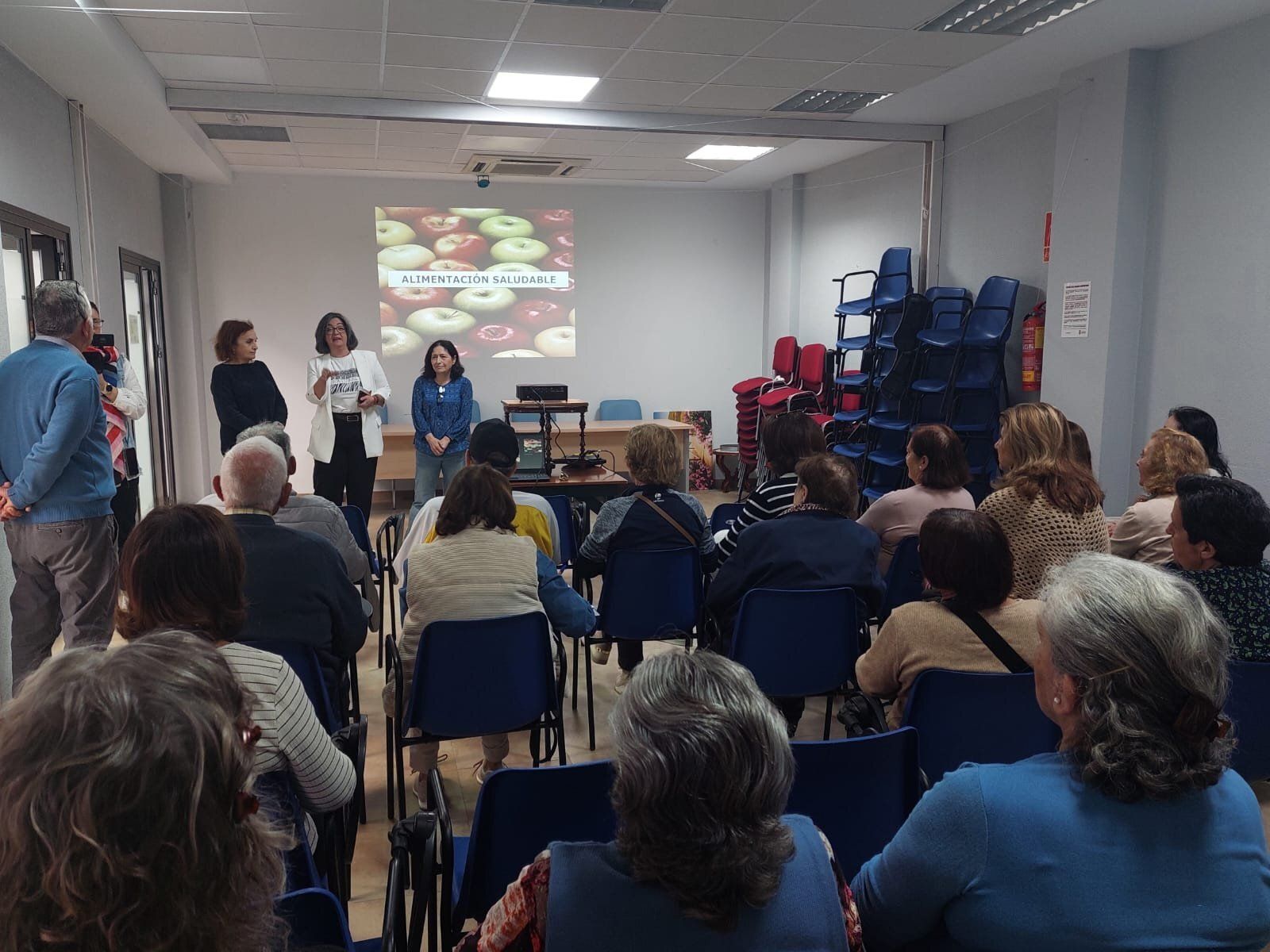 Un momento de la intervención de la responsable del area.