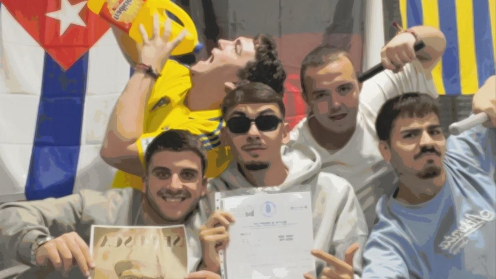 El cuarteto 'Los Latin King (de la calle Pasquín)'.