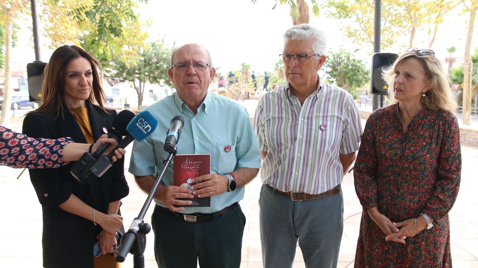 Vanesa Lidueña, Antonio Bonilla, Juan Naveros y Francisca Martínez.