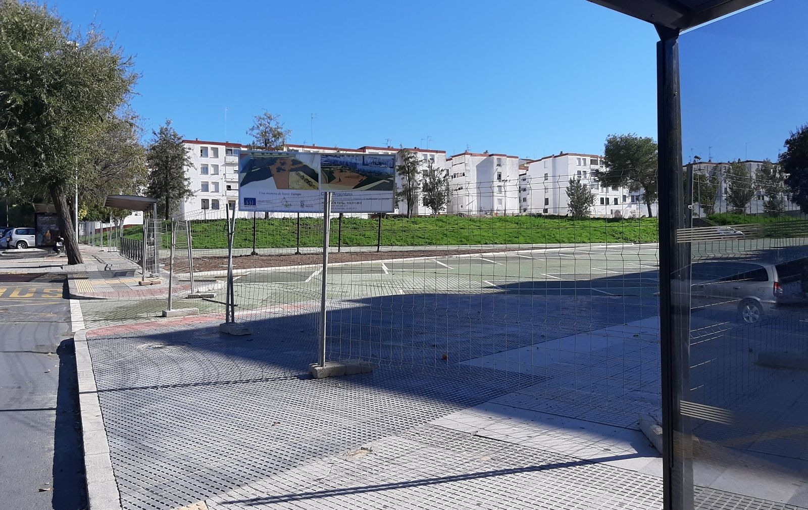 Imagen del nuevo aparcamiento de La Orden