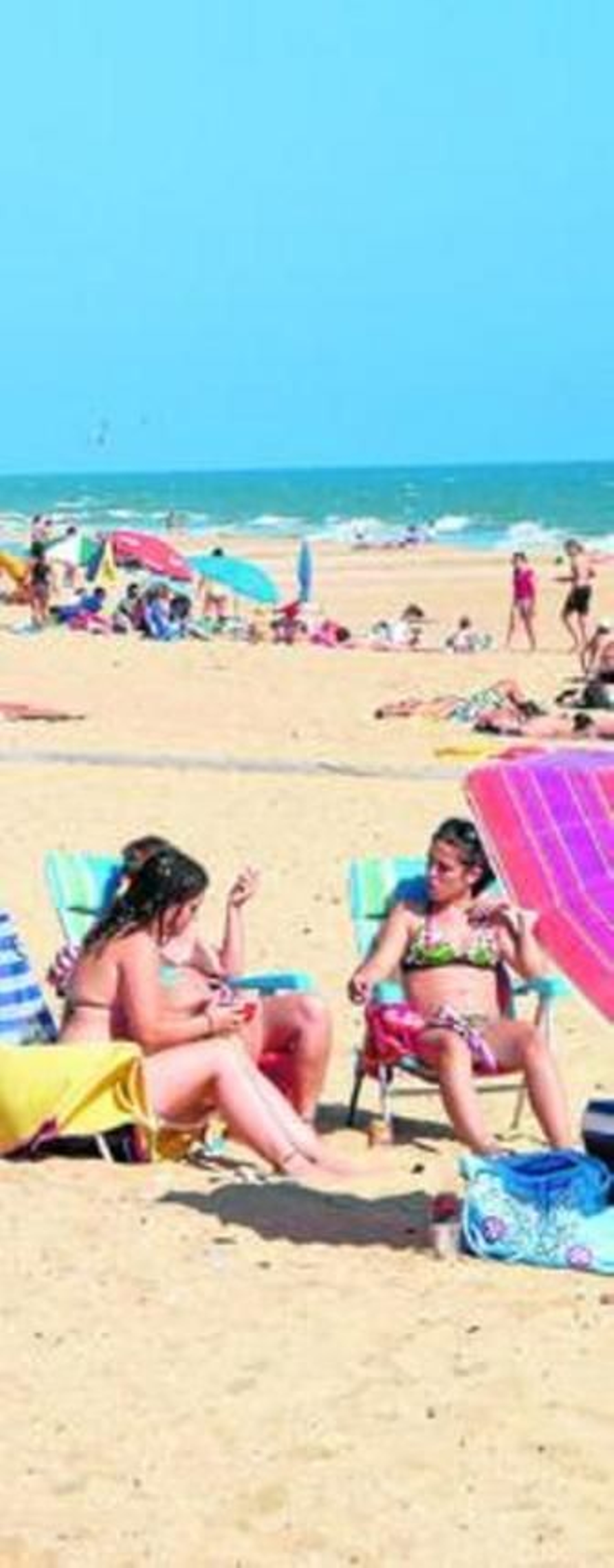 Playa de Punta Umbría, el viernes por la tarde.