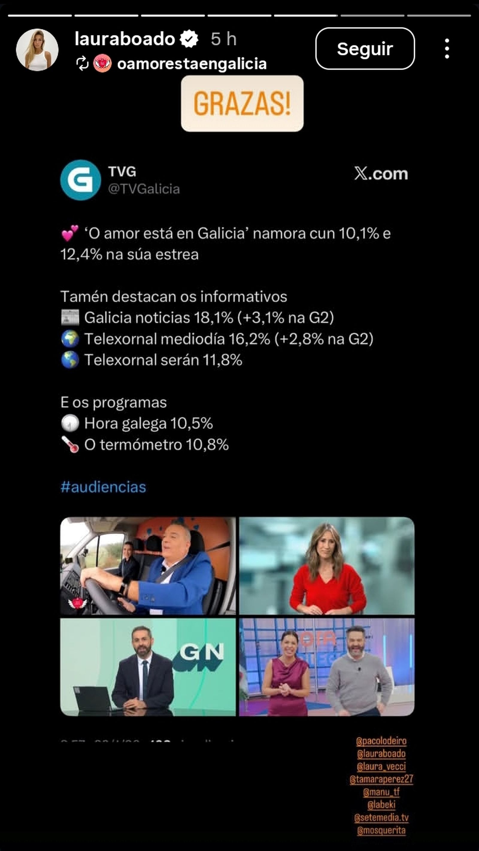 La joven gallega ha regresado a la televisión de la mano de 'O amor está en Galicia'.