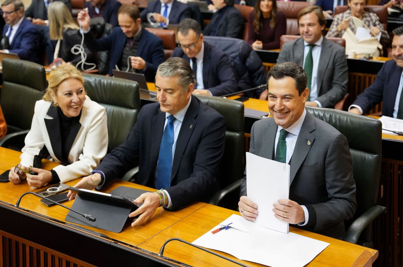 Carolina España y Antonio Sanz forman el núcleo duro del Ejecutivo de Juanma Moreno.