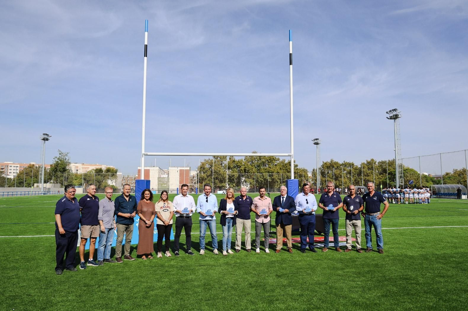 Imágenes de la inauguración del campo de rugby de Huelva