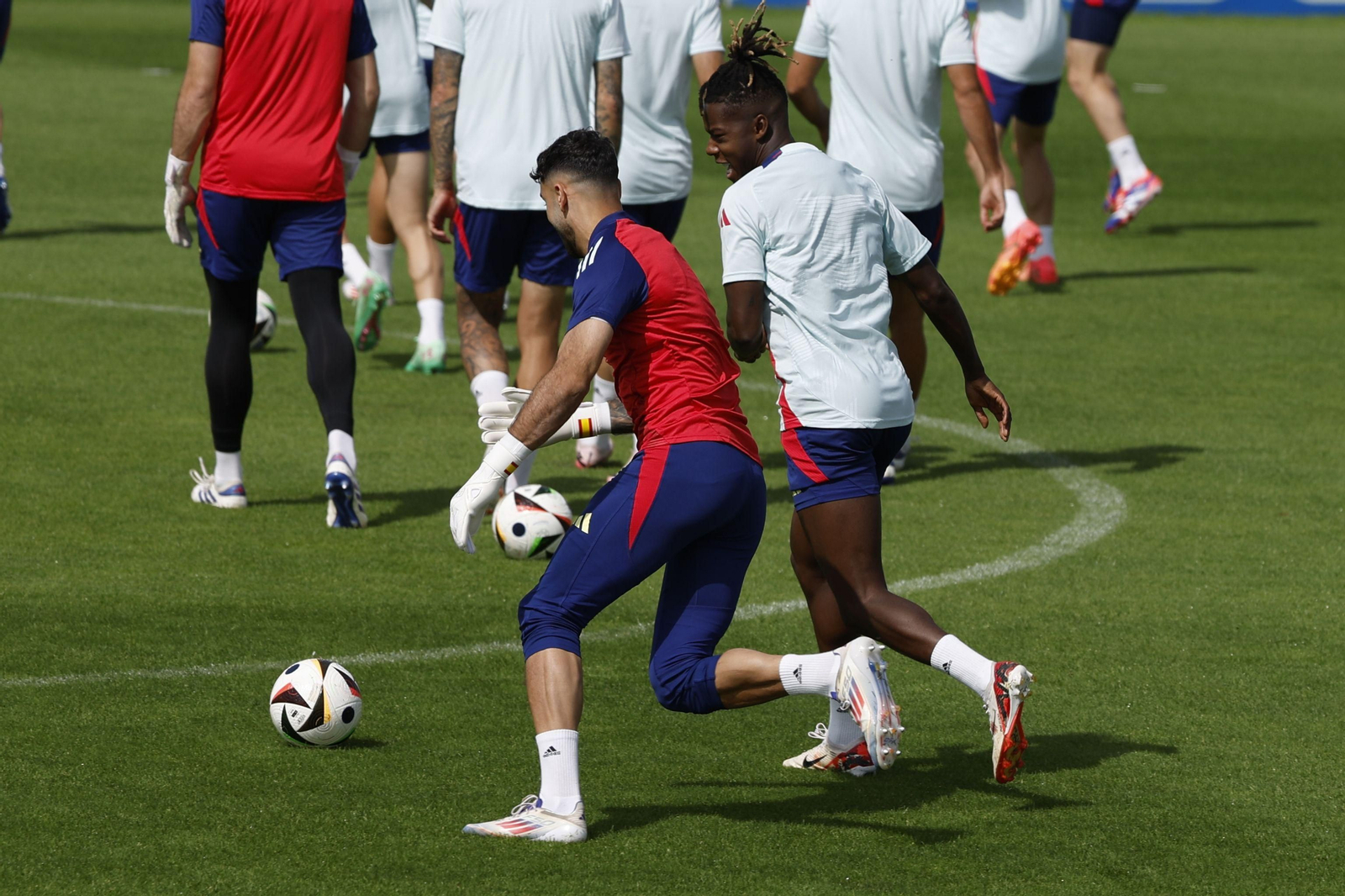 Las fotos de la selección española antes del partido contra Georgia