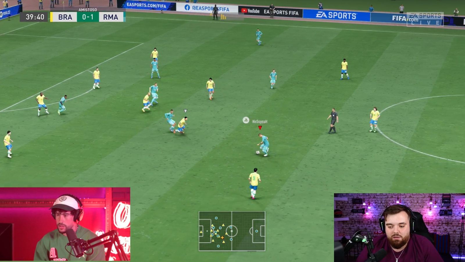 Ibai y Bad Bunny juegan al Fifa