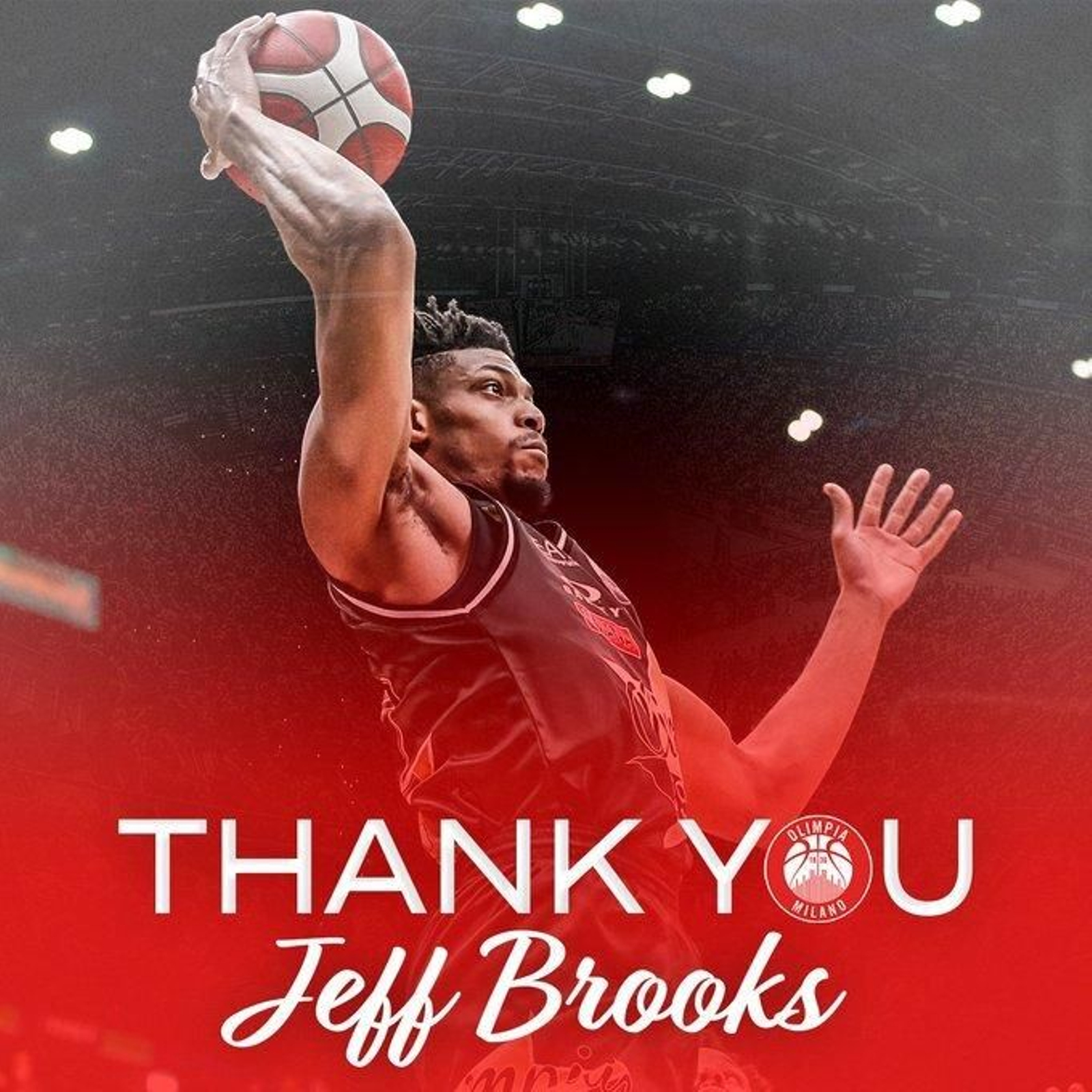 Jeff Brooks, ex del Unicaja, deja Milán