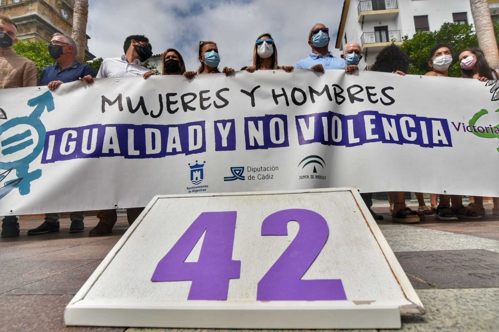 Concentración en la Plaza Alta de Algeciras