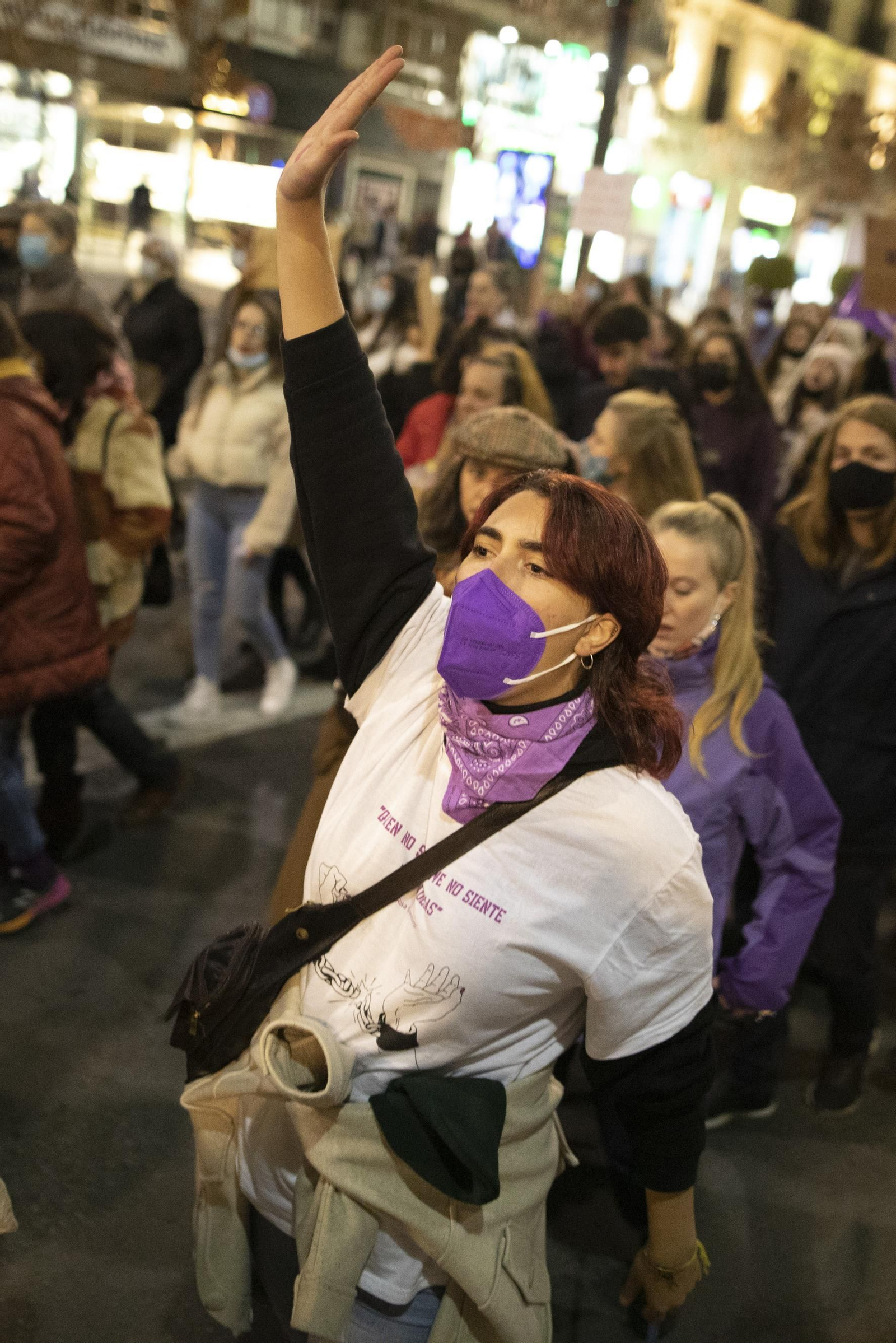 La manifestación del 25-N en Granada en imágenes