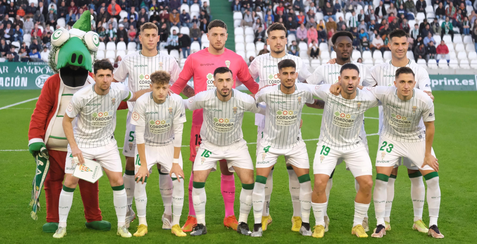Once inicial del Córdoba CF ante el Mérida.