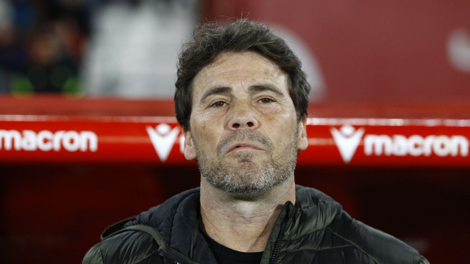 El entrenador rojiblanco, antes del comienzo del encuentro del pasado sábado.