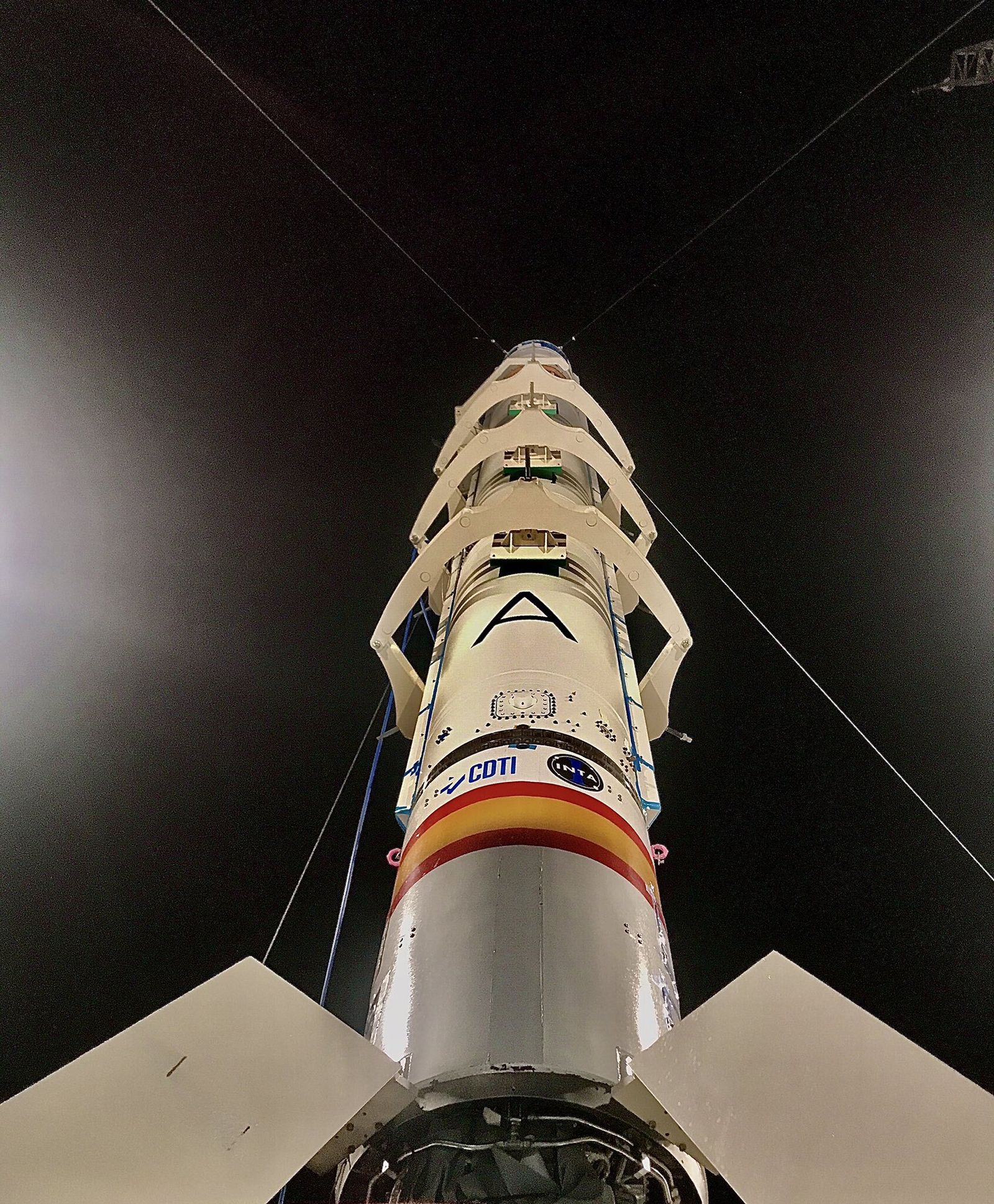 Detalle del 'Miura 1' en la plataforma.